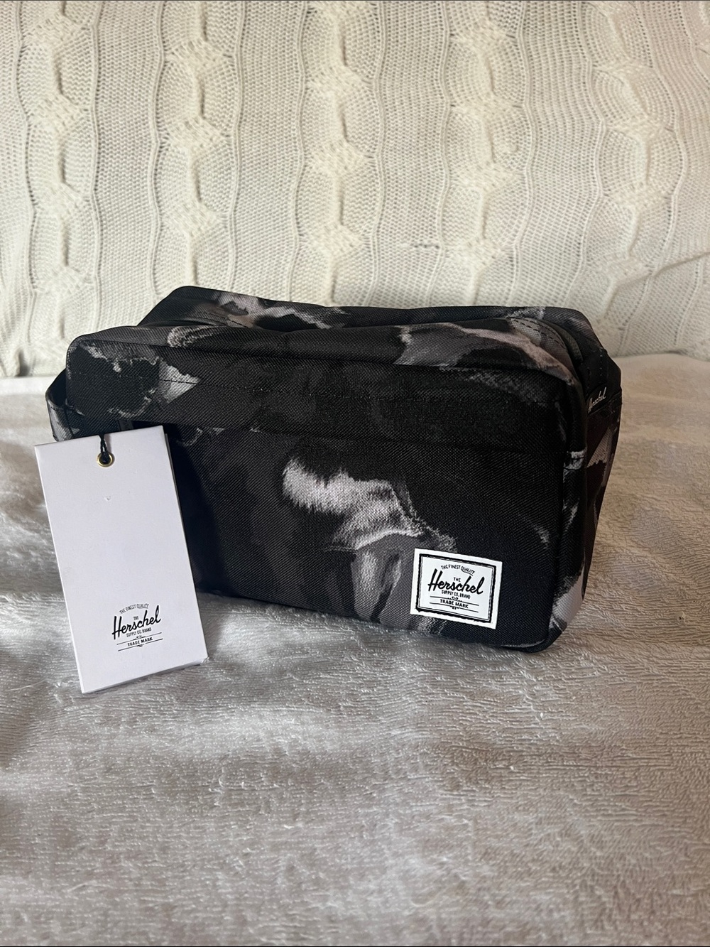 Herschel Supply Company Black & Gray Swirl Toiletry Pouch
